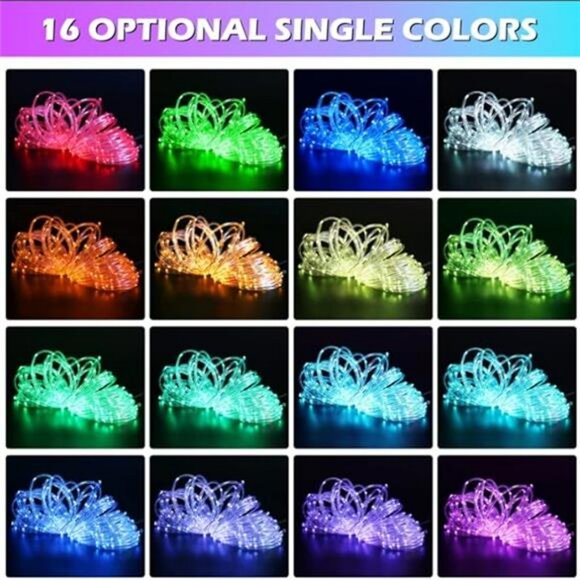 Color changing rope lights 99ft 300 led outdoor indoor waterproof string lights - Picture 2 of 7